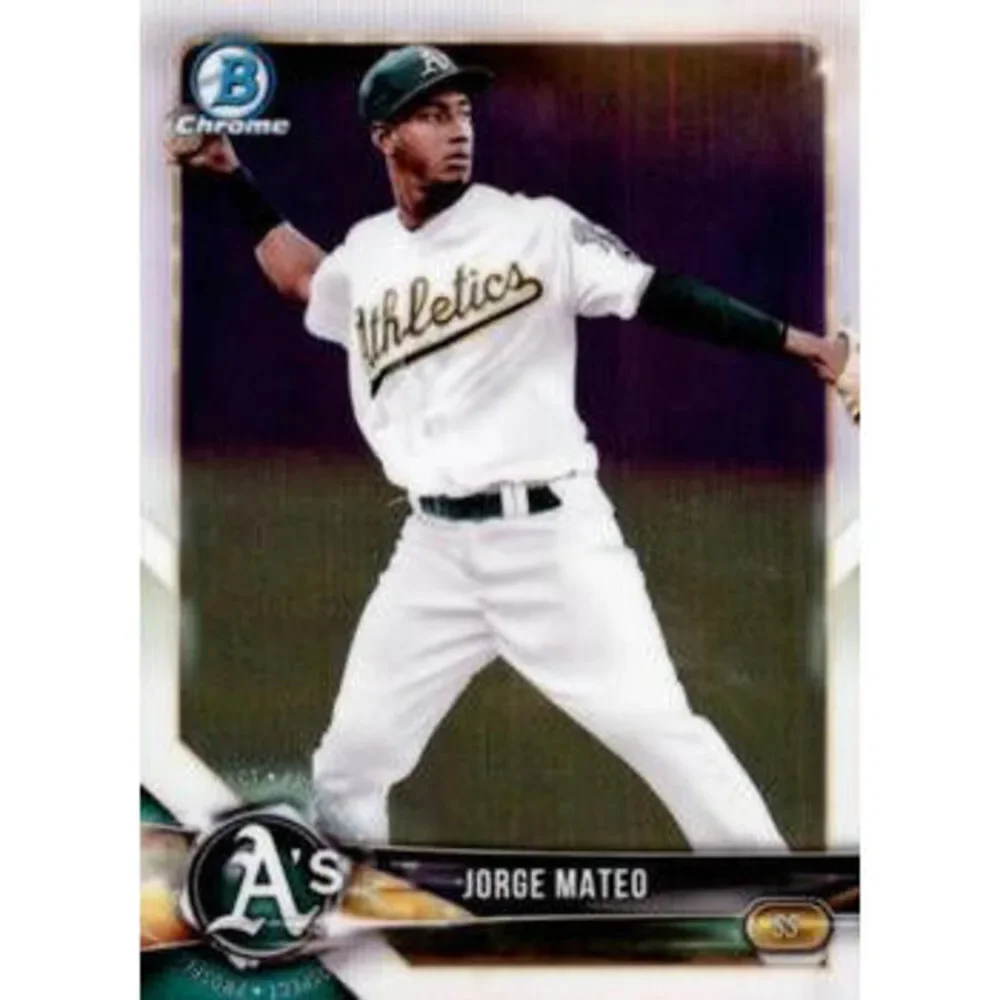 2018 Bowman Chrome Prospects Jorge Mateo BCP95 Oakland Athletics